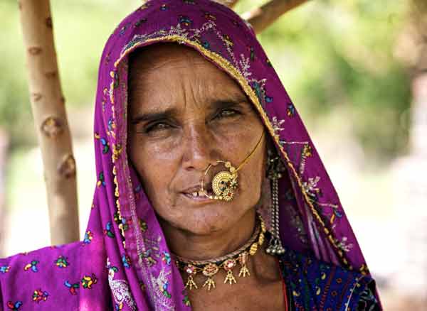 Mujer Viajando Rajasthan